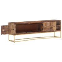 vidaXL TV-Schrank 138x30x46 cm Massivholz Mango