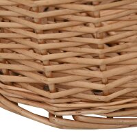 vidaXL Holzkorb mit Tragegriffen 78 x 54 x 34 cm Natur Weide