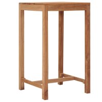 vidaXL Garten-Bartisch 60&times;60&times;105 cm Massivholz Teak