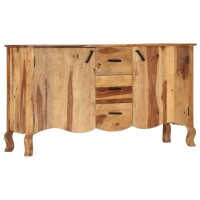 vidaXL Sideboard 145x40x80 cm Massivholz