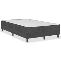 vidaXL Boxspring-Bettgestell Grau Stoff 120x200 cm