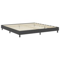 vidaXL Boxspring-Bettgestell Grau Stoff 200x200 cm