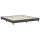 vidaXL Boxspring-Bettgestell Grau Stoff 200x200 cm