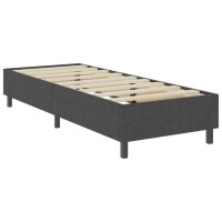 vidaXL Boxspring-Bettgestell Grau Stoff 80x200 cm