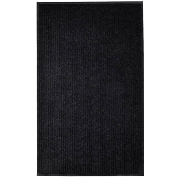 vidaXL T&uuml;rmatte Schwarz 120x220 cm PVC