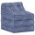 vidaXL Modularer Pouf Indigo Stoff