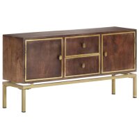 vidaXL Sideboard 120x29x60 cm Massivholz Mango