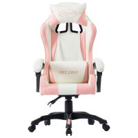 vidaXL Gaming-Stuhl Rosa Kunstleder