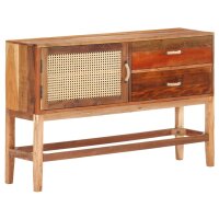 vidaXL Sideboard 118x30x76 cm Altholz Massiv