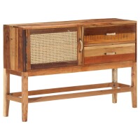 vidaXL Sideboard 118x30x76 cm Altholz Massiv