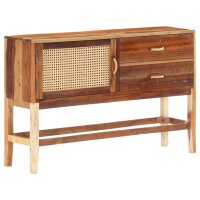 vidaXL Sideboard 118x30x76 cm Altholz Massiv