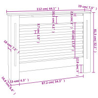 vidaXL Heizk&ouml;rperverkleidung 112x19x81 cm MDF