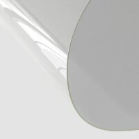 vidaXL Tischfolie Transparent &Oslash; 80 cm 2 mm PVC