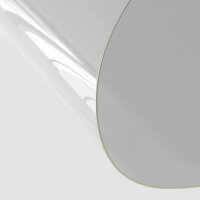 vidaXL Tischfolie Transparent Ø 120 cm 2 mm PVC