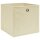 vidaXL Aufbewahrungsboxen 4 Stk. Creme 32x32x32 cm Stoff