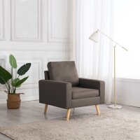 vidaXL Sessel Taupe Stoff