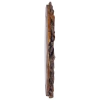 vidaXL Wandspiegel 60 cm Teak Rund