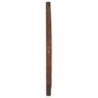 vidaXL Wandspiegel 60 cm Teak Rund