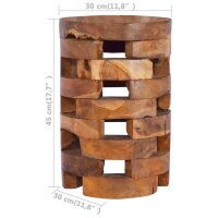 vidaXL Nachttisch 30x30x45 cm Massivholz Teak