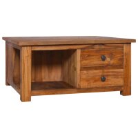 vidaXL Couchtisch 68x68x33 cm Teak Massivholz