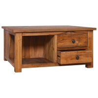 vidaXL Couchtisch 68x68x33 cm Teak Massivholz