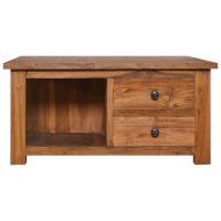 vidaXL Couchtisch 68x68x33 cm Teak Massivholz