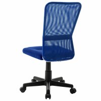 vidaXL B&uuml;rostuhl Blau 44x52x100 cm Netzgewebe