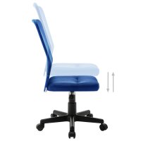 vidaXL B&uuml;rostuhl Blau 44x52x100 cm Netzgewebe