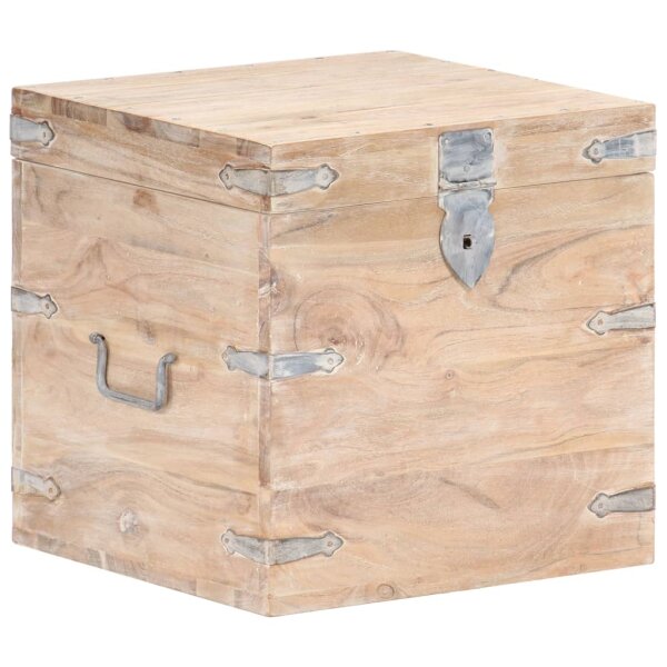 vidaXL Truhe 40x40x40 cm Akazie Massivholz