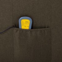 vidaXL Massagesessel Braun Stoff