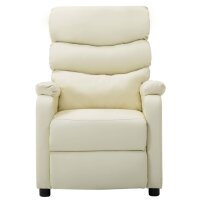 vidaXL Relaxsessel Creme Kunstleder