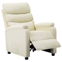 vidaXL Relaxsessel Creme Kunstleder