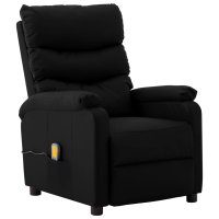vidaXL Massagesessel Schwarz Kunstleder