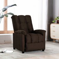 WOWONA Relaxsessel Dunkelbraun Stoff