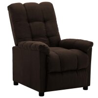 WOWONA Relaxsessel Dunkelbraun Stoff