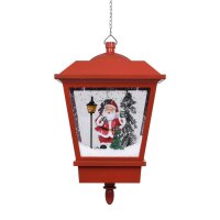 vidaXL Weihnachts-H&auml;ngelampe LED-Licht und Weihnachtsmann Rot 27&times;27&times;45