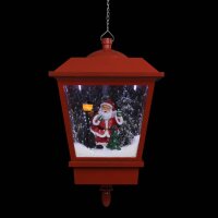 vidaXL Weihnachts-H&auml;ngelampe LED-Licht und Weihnachtsmann Rot 27&times;27&times;45