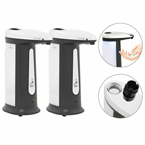 vidaXL Automatische Seifenspender 2 Stk. Infrarot-Sensor 800 ml Gong