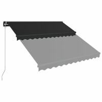 vidaXL Gelenkarmmarkise mit LED 300x250 cm Anthrazit