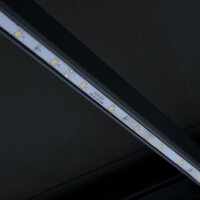 vidaXL Einziehbare Markise mit LED Handbetrieben 600&times;300 cm Anthrazit