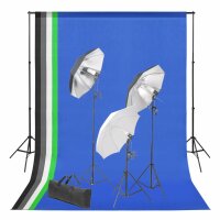 WOWONA Fotostudio-Kit mit Hintergrund und Beleuchtungsset