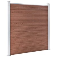 vidaXL Gartenzaun WPC 699x186 cm Braun