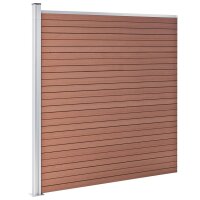 vidaXL Gartenzaun WPC 872x186 cm Braun