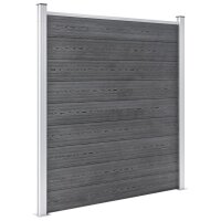 vidaXL Gartenzaun WPC 699x186 cm Grau