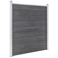 vidaXL Gartenzaun WPC 1391x186 cm Grau