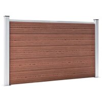 vidaXL Gartenzaun WPC 353x106 cm Braun