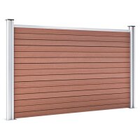 vidaXL Gartenzaun WPC 353x106 cm Braun