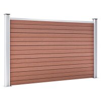 vidaXL Gartenzaun WPC 872x106 cm Braun