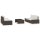 vidaXL 5-tlg. Garten-Lounge-Set Poly Rattan Braun