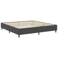 vidaXL Boxspringbett Dunkelgrau Stoff 200x200 cm